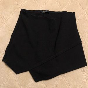 black envelope skirt
